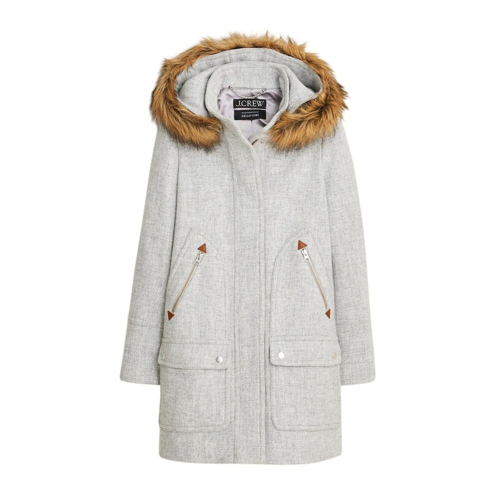 J.Crew Petite Heather Dusk Chateau Parka Size 4 Petite